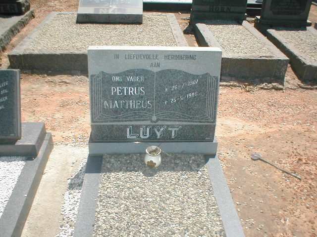 LUYT Petrus Mattheus 1907-1986