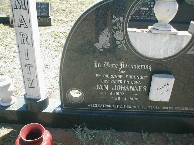 MARITZ Jan Johannes 1907-1986