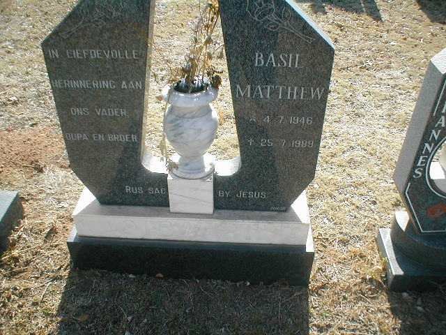 MATTHEW Basil 1946-1989