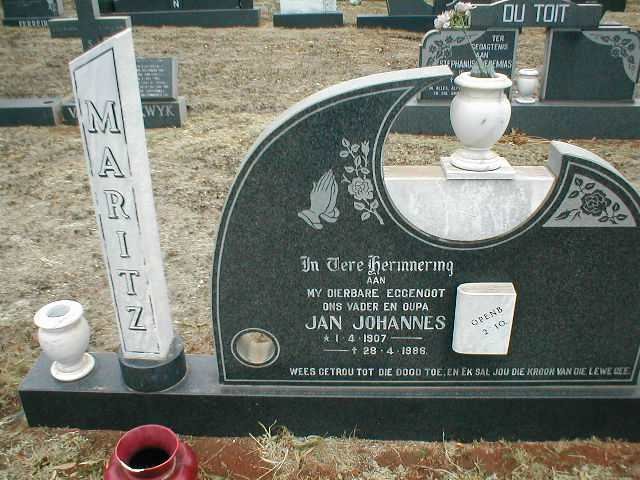 MARITZ Jan Johannes 1907-1986