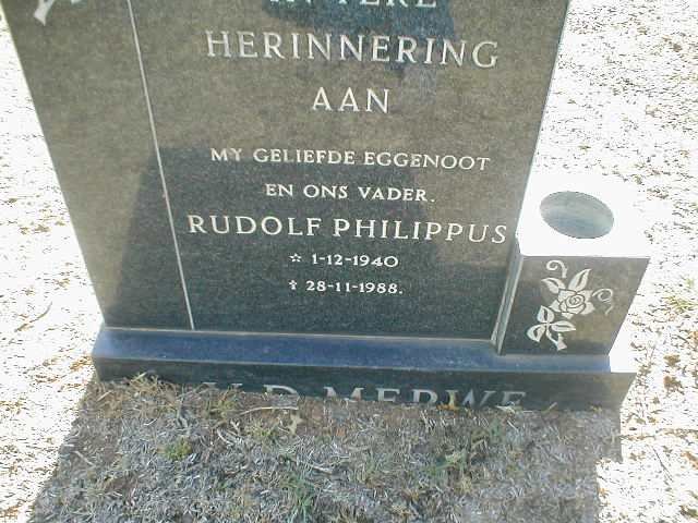 MERWE Rudolf Philippus, van der 1940 - 1988