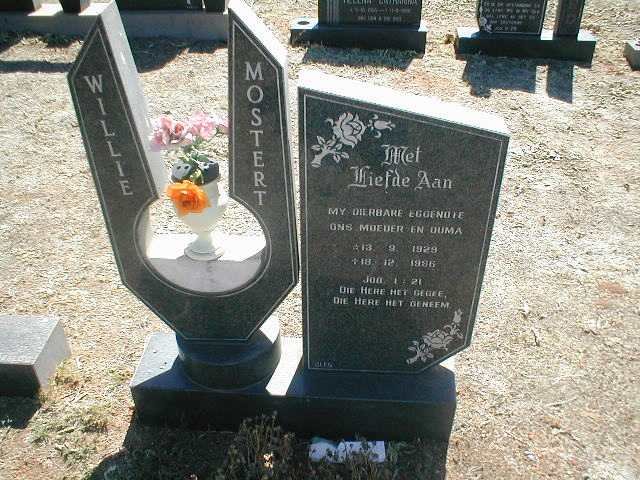 MOSTERT Willie 1929-1986