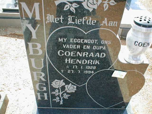 MYBURGH Coenraad Hendrik 1928-1994