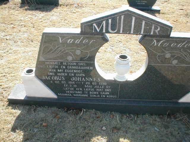 MULLER Jacobus Johannes 1914-1990