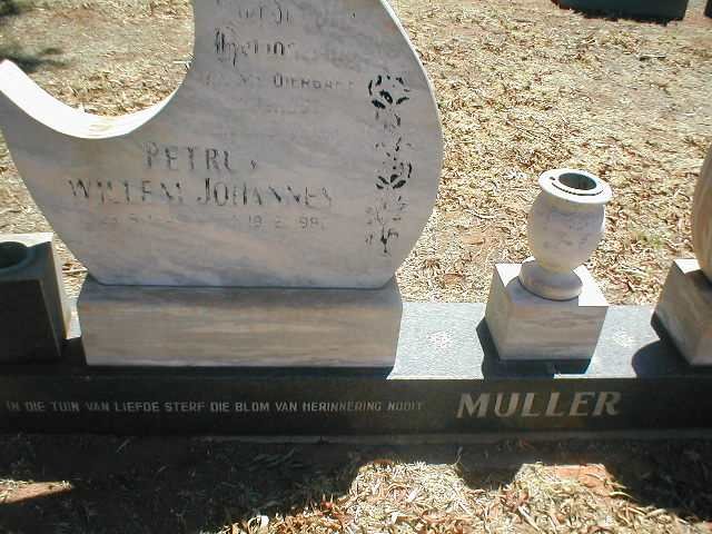 MULLER  Petrus Willem Johannes