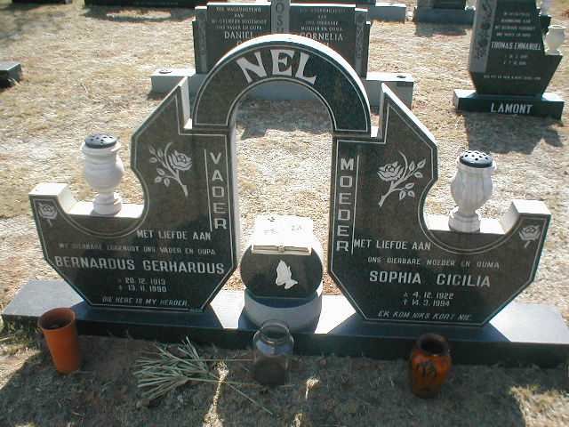 NEL Bernardus Gerhardus 1913-1990 &amp; Sophia Cicilia 1922-1994