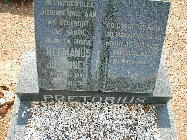 PRETORIUS Hermanus Johannes 1966-1991