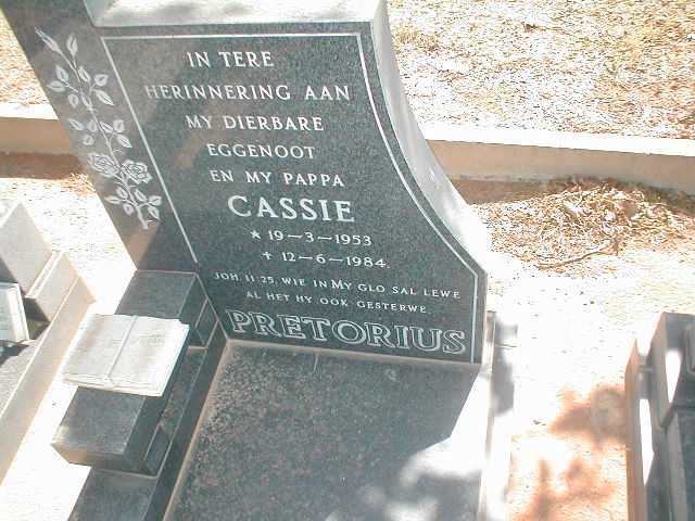PRETORIUS Cassie 1953-1984