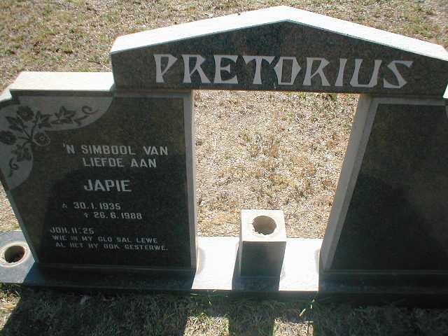 PRETORIUS Japie 1935-1988