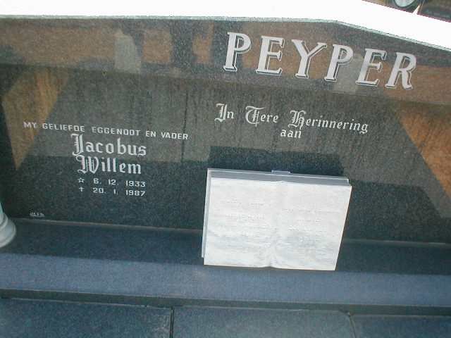 PEYPER Jacobus Willem 1933-1987