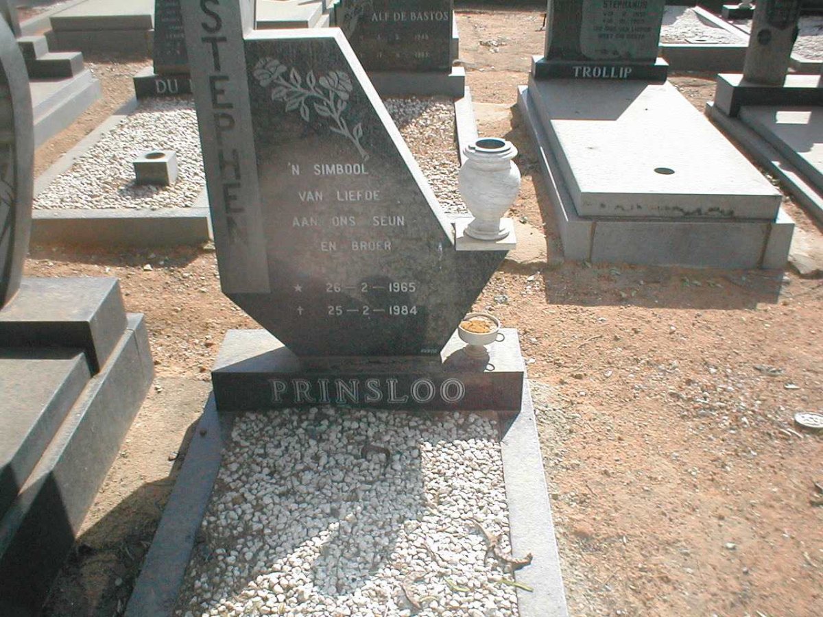 PRINSLOO Stephen 1965-1984