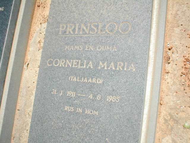 PRINSLOO Cornelia Maria nee TALJAARD 1911-1985