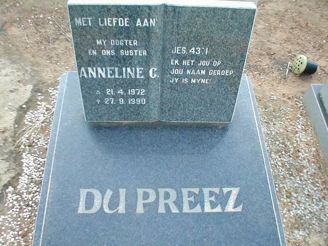 PREEZ Anneline C., du 1972-1990