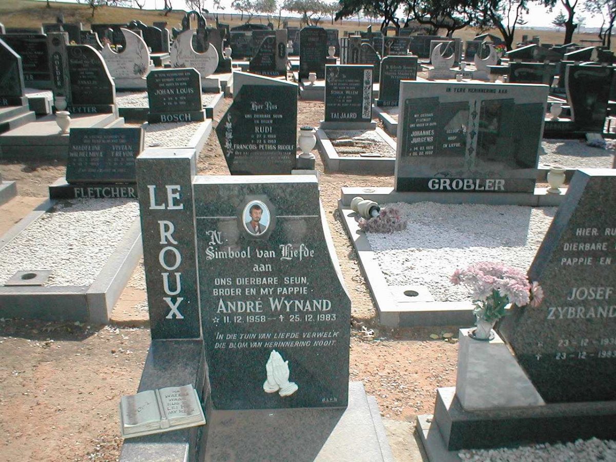 ROUX Andre Wynand, le 1958-1983
