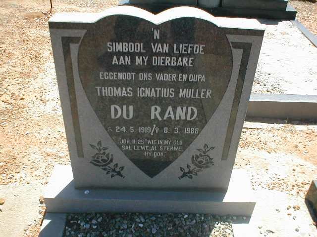 RAND Thomas Ignatius Muller, du 1919-1988