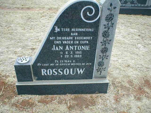 ROSSOUW Jan Antonie 1915-1983