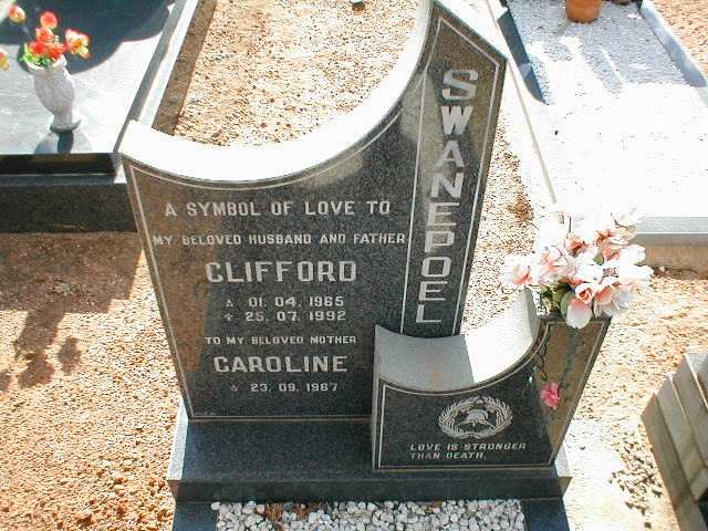 SWANEPOEL Clifford 1965-1992 &amp; Caroline 1967-