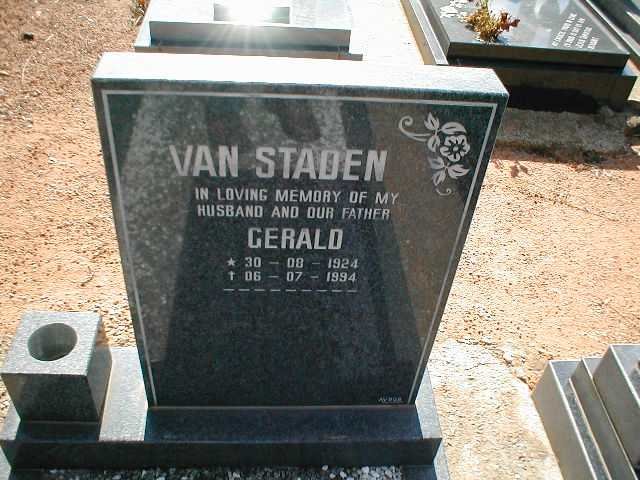 STADEN Gerald, van 1924-1994