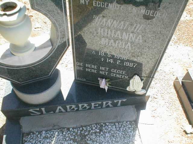SLABBERT Johanna Maria 1958-1987
