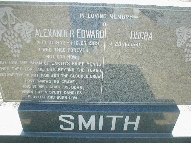 SMITH Alexander Edward 1942-1989 &amp; Tischa 1941-