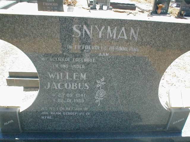 SNYMAN Willem Jacobus 1941-1989