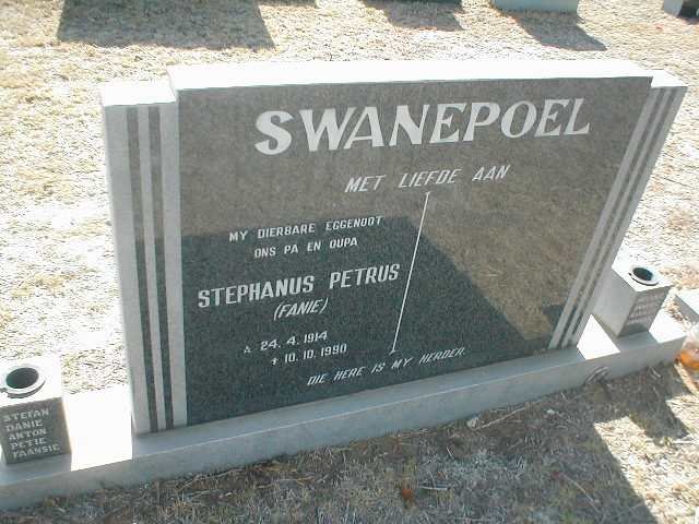 SWANEPOEL Stephanus Petrus 1914-1990