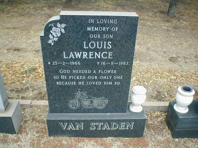 STADEN Louis Lawrence, van 1966-1983