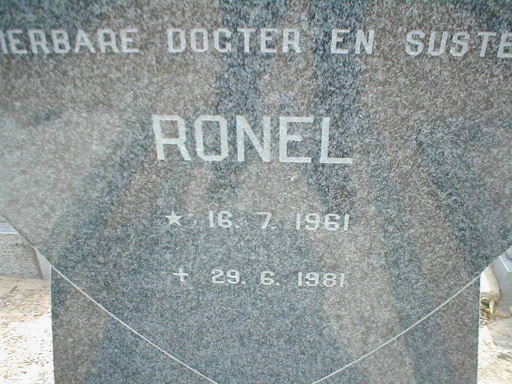 STEENKAMP Ronel 1961-1981