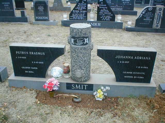 SMIT Petrus Erasmus 1926-2004 &amp; Johanna Adriana 1927-1984