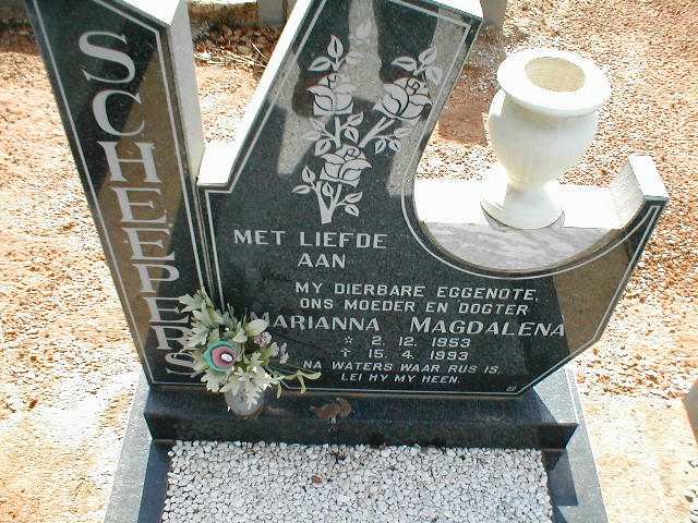 SCHEEPERS Marianna Magdalena 1953-1993