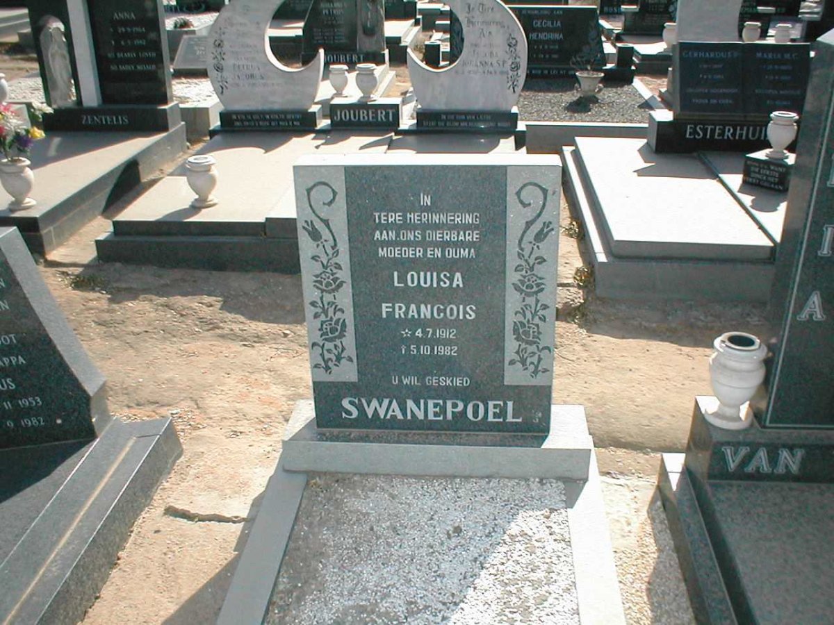 SWANEPOEL Louisa Francois 1912-1982