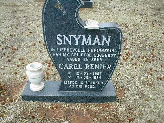 SNYMAN Carel Renier 1957-1984