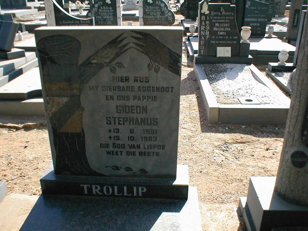 TROLLIP Gideon Stephanus 1951-1983