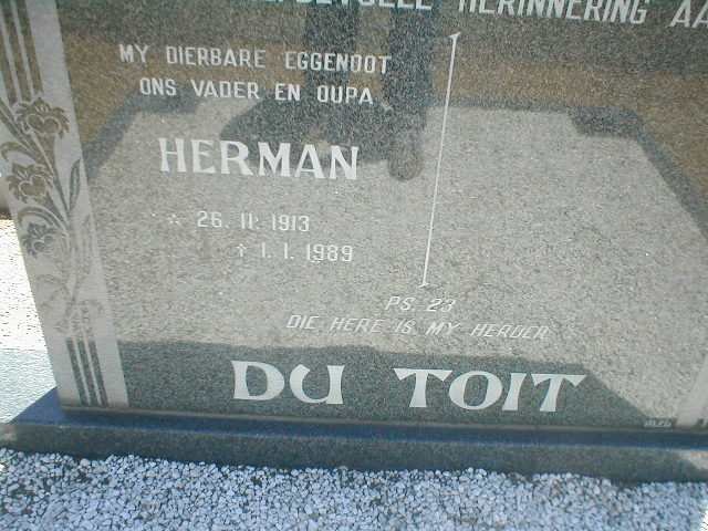TOIT Herman, du 1913-1989