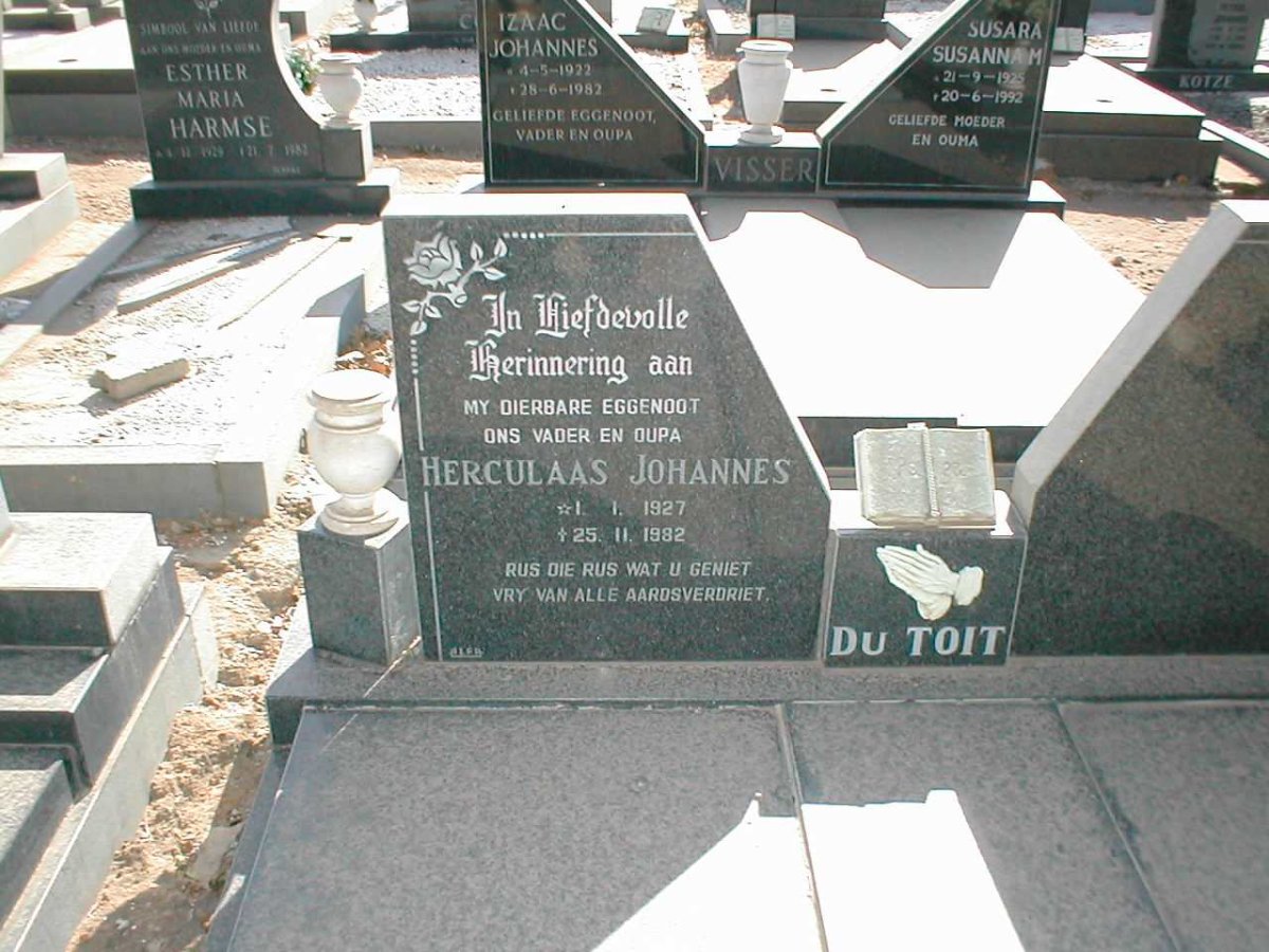 TOIT Herculaas Johannes, du 1927-1982