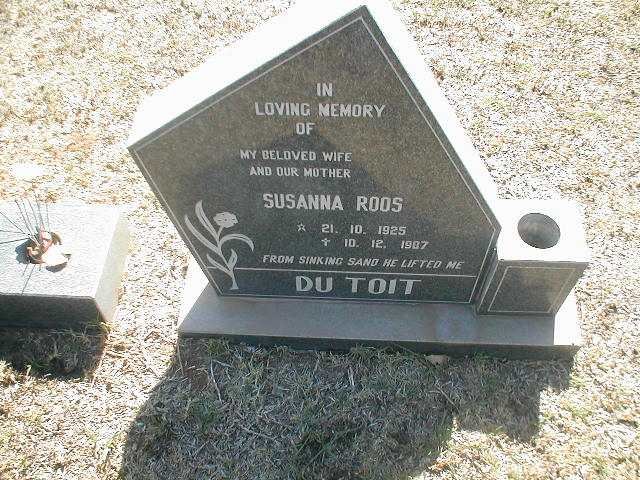 TOIT Susanna Roos, du 1925 - 1987