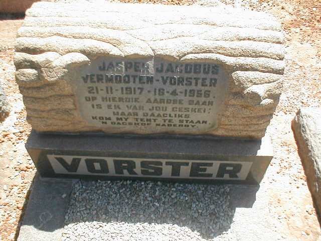 VORSTER Jasper Jakobus Vermooten 1917-1956