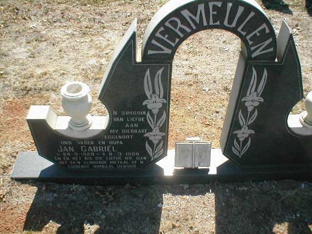 VERMEULEN Jan Gabriel 1929 - 1988