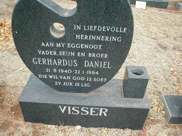 VISSER Gerhardus Daniel 1940-1984