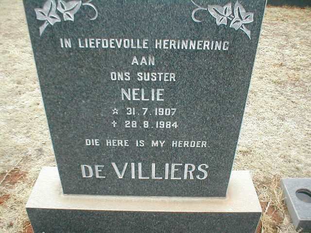 VILLIERS Nelie, de 1907-1984