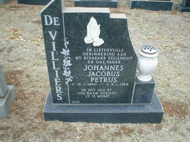 VILLIERS Johannes Jacobus Petrus, de 1940-1984