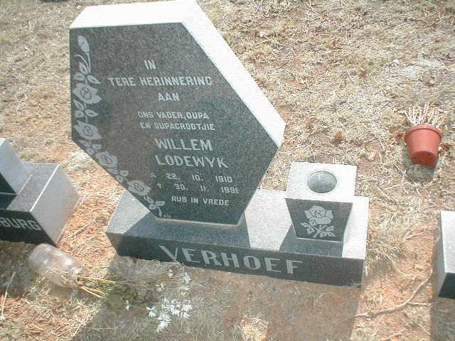 VERHOEF Willem Lodewyk 1910 - 1991