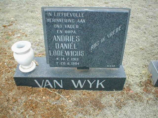WYK Andries Daniel Lodewicus, van 1913-1984