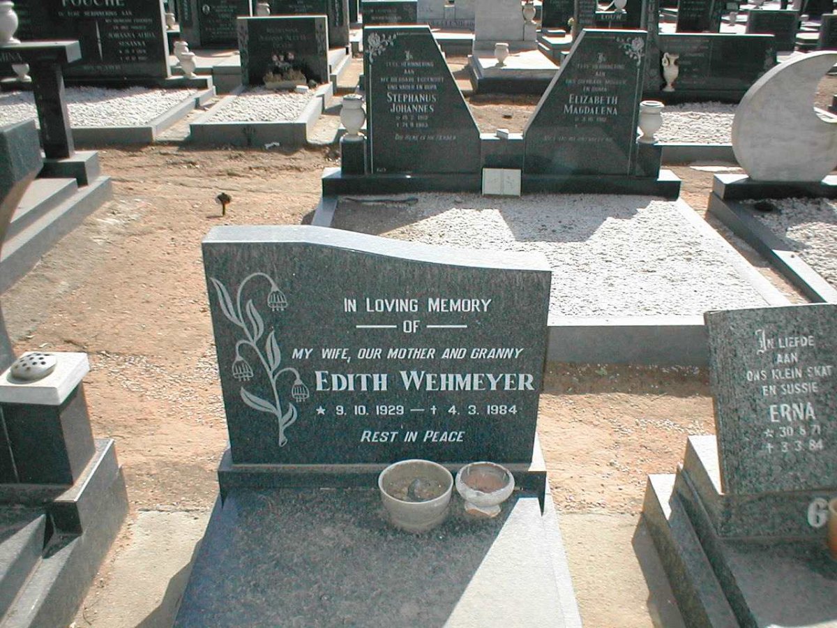 WEHMEYER Edith 1929-1984