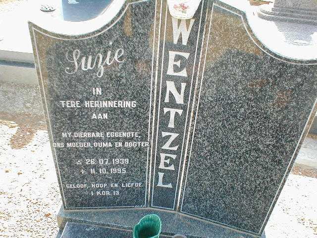 WENTZEL Suzie 1939-1995