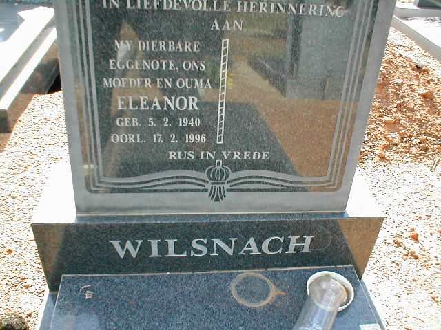 WILSNACH Eleanor 1940-1996