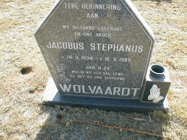 WOLVAARDT Jacobus Stephanus 1934-1989