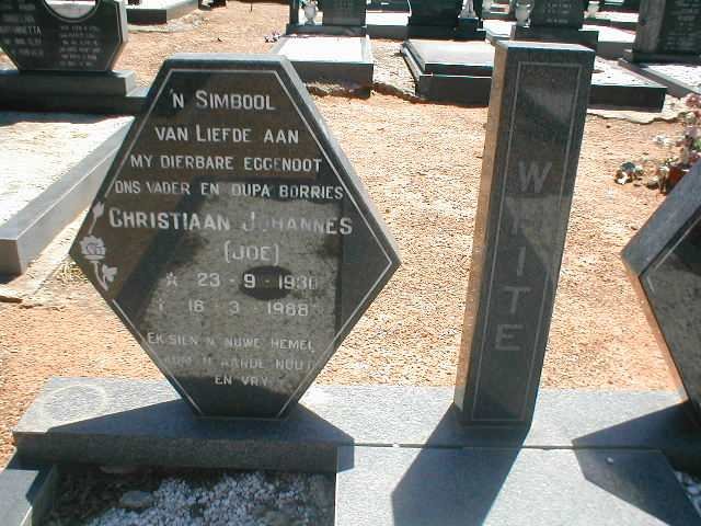 WHITE Christiaan Johannes 1930-1988