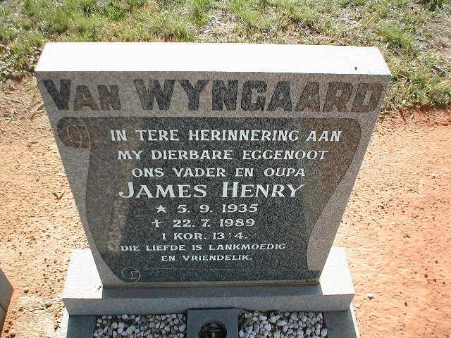WYNGAARD James Henry, van 1935-1989