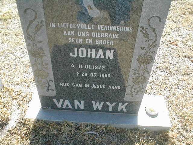 WYK Johan, van 1972-1990